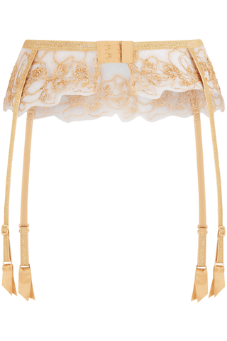 Agent Provocateur Lindie Suspender Belt Gold/Sand