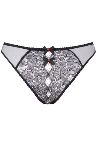 Agent Provocateur Lorna Lace Ouvert Brief Black