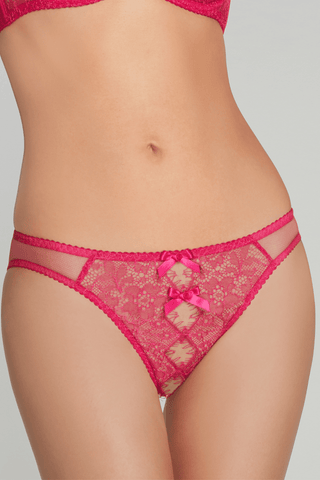 Agent Provocateur Lorna Lace Ouvert Brief Fuchsia