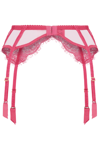 Agent Provocateur Lorna Lace Suspender Belt Fuchsia