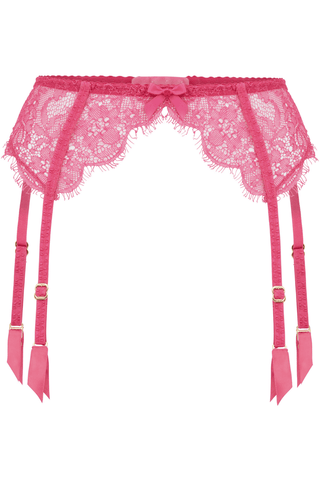 Agent Provocateur Lorna Lace Suspender Belt Fuchsia