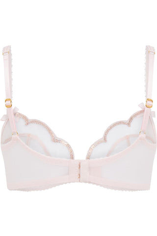 Agent Provocateur Lorna Party Plunge Underwired Bra Baby Pink/Rose Gold