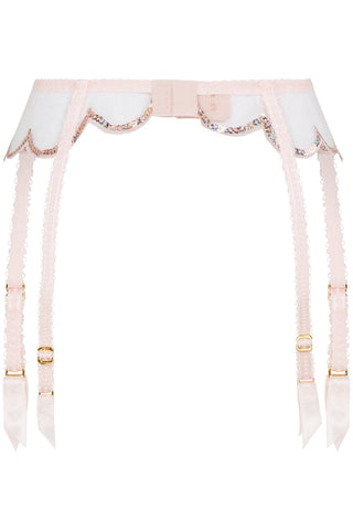 Agent Provocateur Lorna Party Suspender Baby Pink/Rose Gold