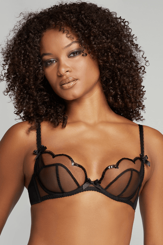 Agent Provocateur Lorna Party Plunge Underwired Bra Black