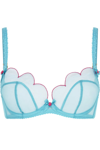 Agent Provocateur Lorna Plunge Underwired Bra Teal/Pink