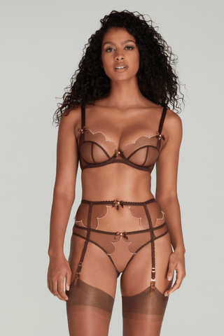 Agent Provocateur Lorna Suspender Chestnut