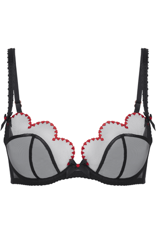 Agent Provocateur Lornaheart Plunge Underwired Bra Black/Red