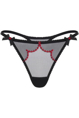Agent Provocateur Lornaheart Thong Black/Red