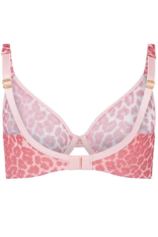 Agent Provocateur Lucky Scoop Underwired Bra Pink Leopard