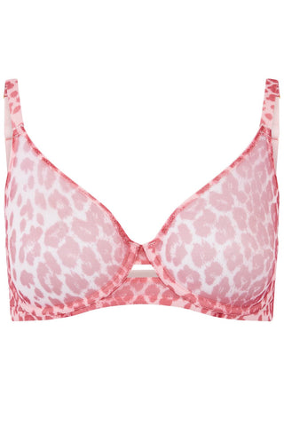 Agent Provocateur Lucky Scoop Underwired Bra Pink Leopard