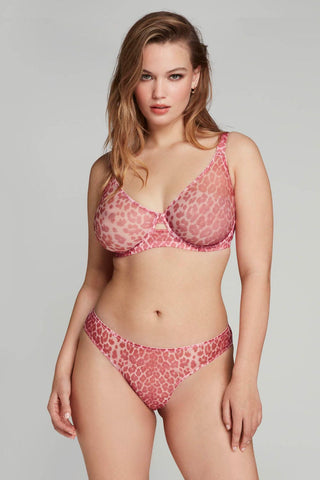 Agent Provocateur Lucky Brief Pink Leopard