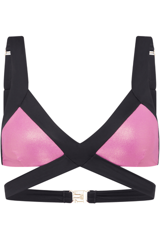 Agent Provocateur Mazzy Bikini Top Pink/Cobalt