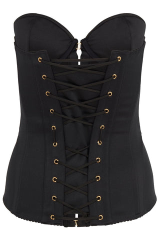 Agent Provocateur Mercy Satin Corset in Black