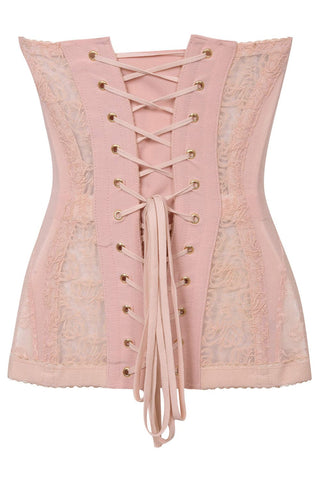 Agent Provocateur Mercy Lace Corset in Blush