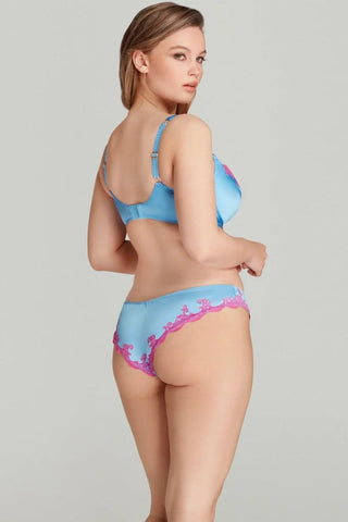 Agent Provocateur Molly Plunge Underwired Bra Blue/Pink