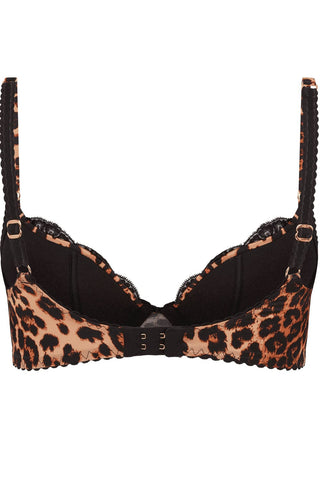 Agent Provocateur Molly Plunge Underwired Bra Leopard