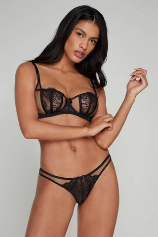 Agent Provocateur Rozlyn Black Balconette Bra