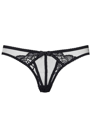 Agent Provocateur Rozlyn Black Lace Ouvert Brief