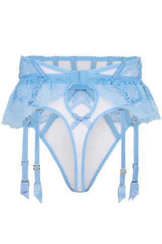 Agent Provocateur Rozlyn Blue Suspender Thong