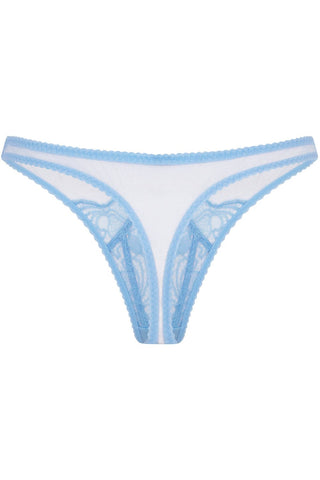 Agent Provocateur Rozlyn Blue Lace Thong
