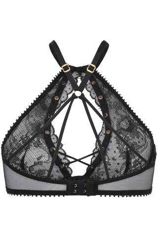 Agent Provocateur Vallentina High Neck Underwired Bra Black