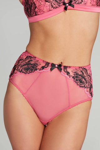 Agent Provocateur Yara High Waist Brief Pink/Black