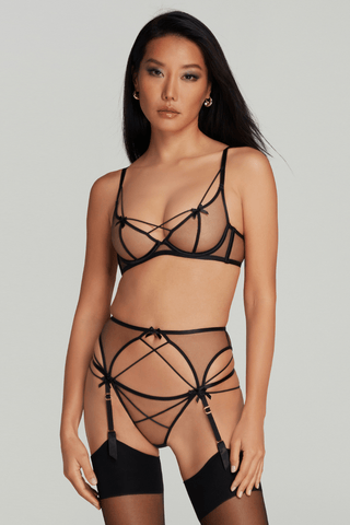 Agent Provocateur Zella Suspender Belt Black