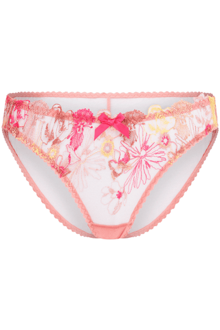 Agent Provocateur Zuri Brief Dusky Pink/Yellow