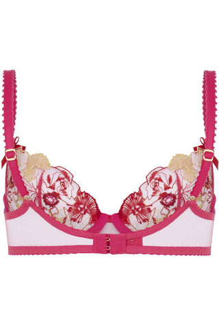 Agent Provocateur Zuri Plunge Underwired Bra Fuchsia/Red/Gold