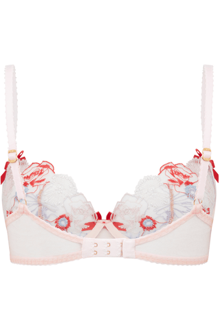 Agent Provocateur Zuri Plunge Underwired Bra Red/Blue