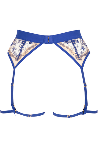 Atelier Amour Après Minuit Suspender Harness Nude/Blue