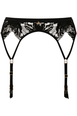 Atelier Amour Caresse Féline Suspender Belt Black