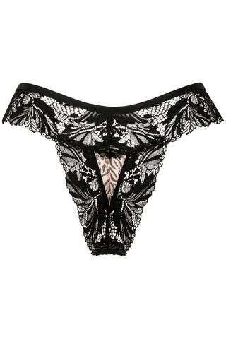 Atelier Amour Caresse Féline Tanga Black