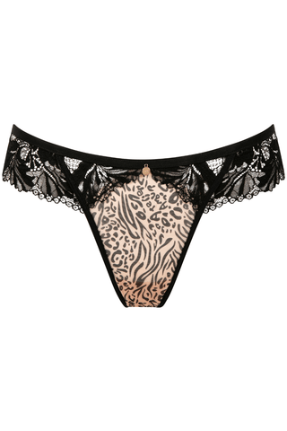 Atelier Amour Caresse Féline Tanga Black