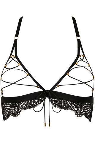 Atelier Amour Enlace Moi Open Triangle Bra Black