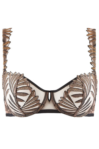 Iris van Herpen x Aubade - Sensory Illusion Half Cup Bra Golden Leaves