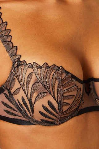 Iris van Herpen x Aubade - Sensory Illusion Half Cup Bra Golden Leaves