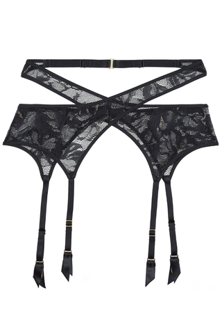 Aubade Twist and Love Suspender Black