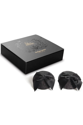 Bijoux Indiscrets Bow Nipple Covers Black