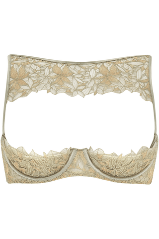 Coco de Mer Clarivel Quarter Cup Bra Olive