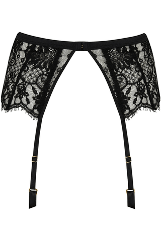 Coco de Mer Hera Suspender Belt Black