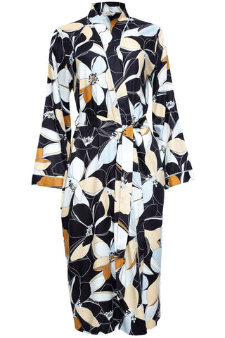 Cyberjammies Beth Floral Print Long Dressing Gown