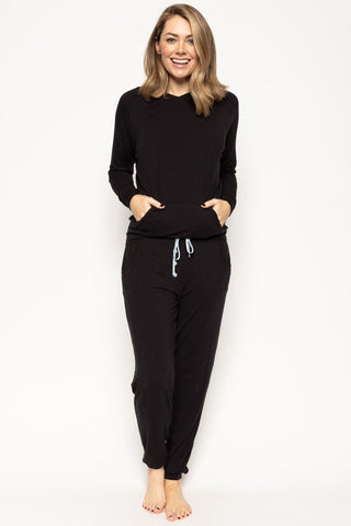 Cyberjammies Beth Jersey Pants Black