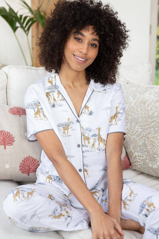 Cyberjammies Carly Giraffe Print Pyjama Pants