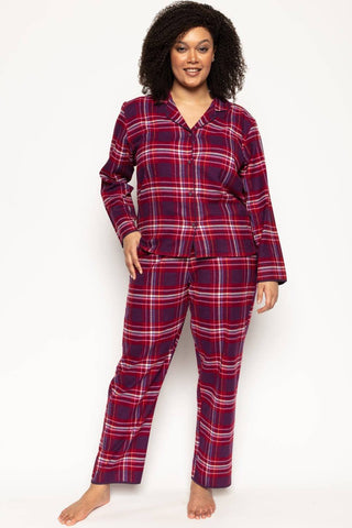 Cyberjammies Clarissa Check Pyjama Top