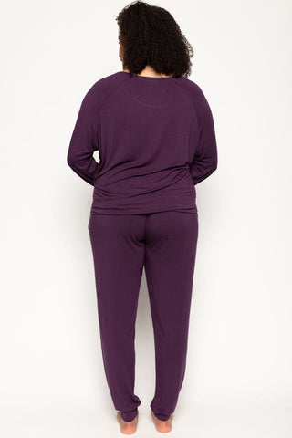 Cyberjammies Clarissa Jersey Pants Purple