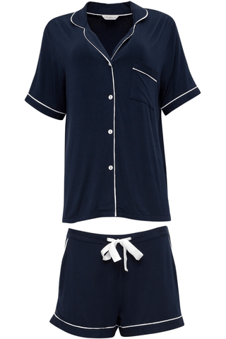 Cyberjammies Marie Revere Jersey Shorty Set Navy