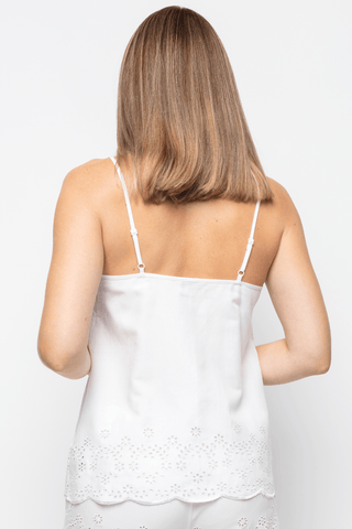 Cyberjammies Saskia Embroidered Camisole White