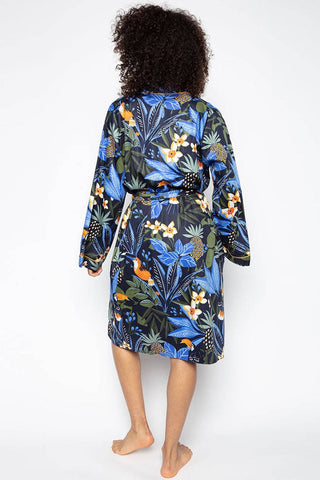 Cyberjammies Sierra Toucan Print Short Dressing Gown