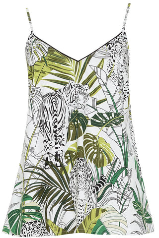 Cyberjammies Tamsin Leopard Palm Leaf Print Camisole